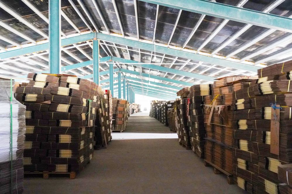 Magazijn voor aangepaste kartonnen verpakkingen